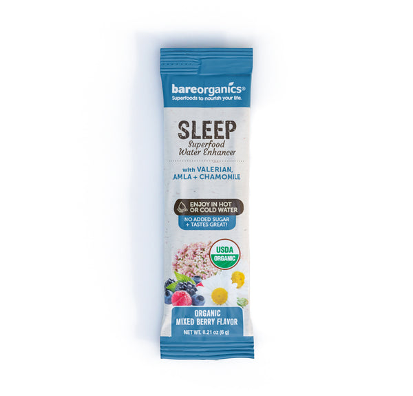 Organic Sleep Superfood Drink Mix & Smoothie Booster (5 Stick Pack)